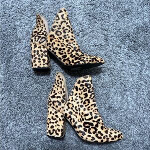 Steve Madden Animal Print Ankle Booties